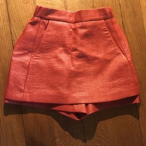 Maje orange skort